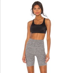 Beyond Yoga Heather Grey Biker Shorts
